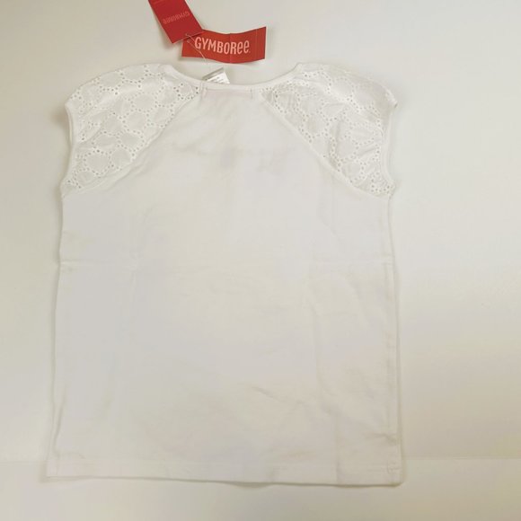 NWT Gymboree Girl Embroidered Pocket Skort & Clothesline Eyelet Sleeve Tee Size - Picture 9 of 9